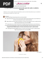 4 Vitaminas e Minerais Essenciais Para Ter Pele e Cabelos Bonitos - Dicas de Mulher