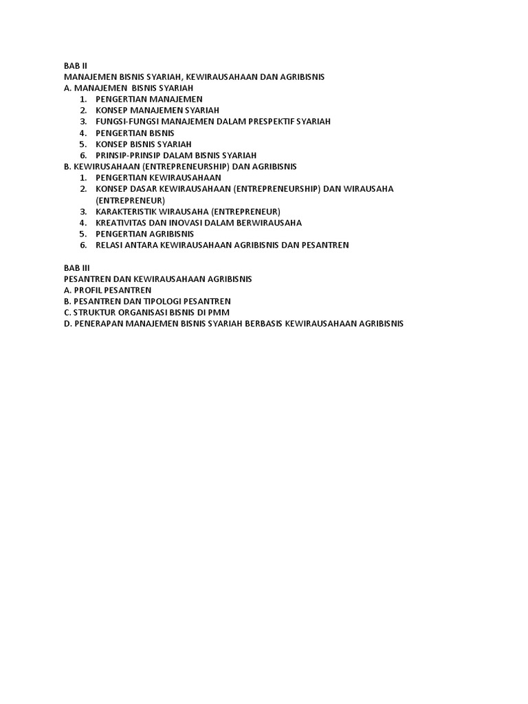 Manajemen Bisnis Syariah