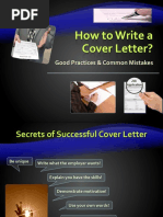 How To Write A Cover Letter?: Good Practices & Common Mistakes