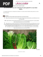 20 Alimentos Ricos Em Vitamina K Para Garantir a Sua Dose Diária