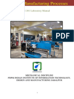 Revised MN 201 Manufacturing Processes Lab Manual-1 PDF