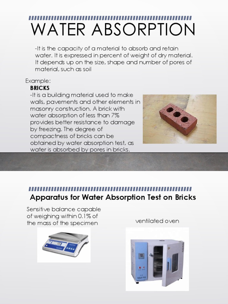 Water Absorption and Abrasion | PDF | Wear | Brick