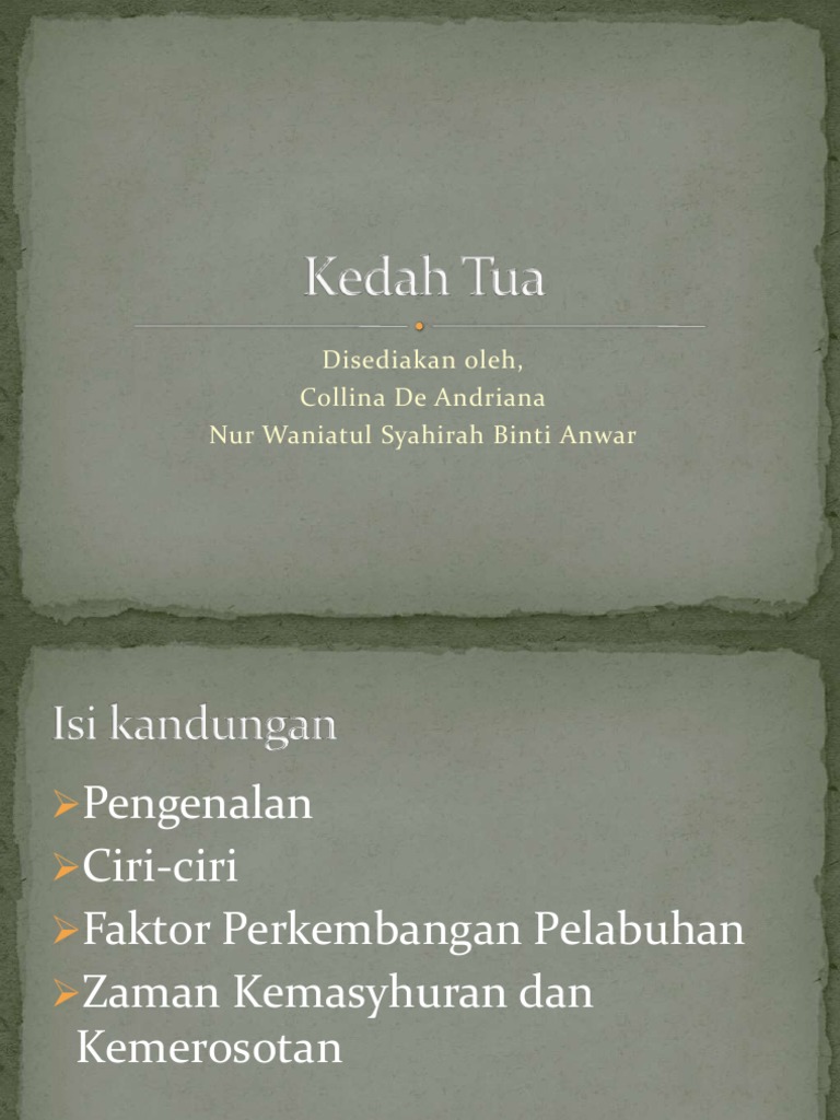 Kedah Tua Pdf