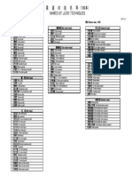 Names of Judo Techniques PDF