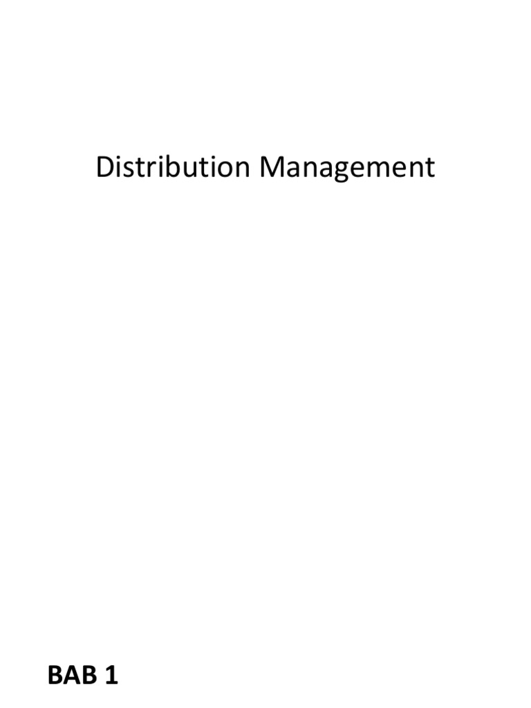 Distribution Management | PDF | Market (Economics) | Microeconomics