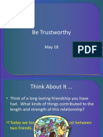 Be Trustworthy5-18-08