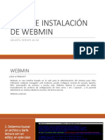 Guía de Instalación de Webmin