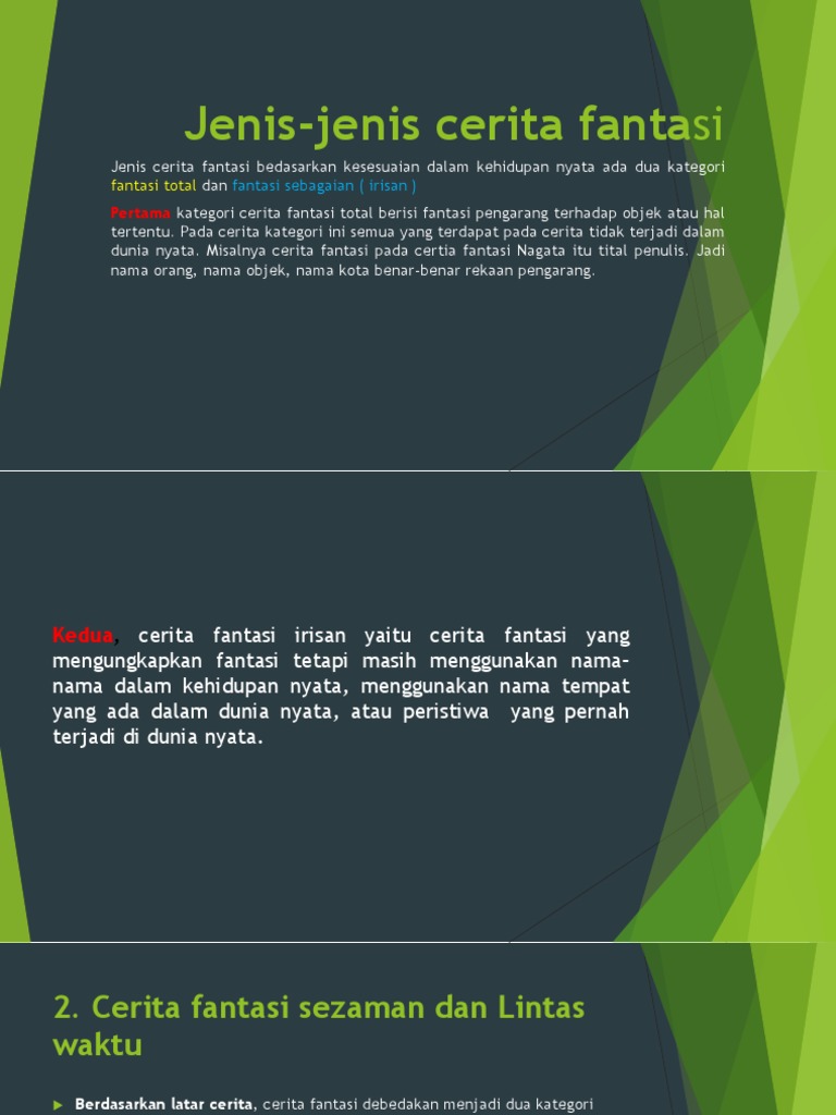 Jenis-Jenis Cerita Fantasi p2jj | PDF