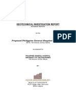 Geotechnical Investigation Report: Proposed Philippine General Hospital Expansion