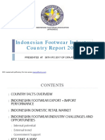 Indonesian Footwear Industry Country Report 2017: Presented at 36Th Ifc 2017 of Cifa at Dhaka