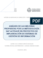 Ana Lisis de Las Mejoras Propuestas Por La Metodologa A Sap Activate en Proyectos PDF