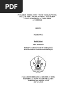 PTK Ipa SD - Pengaruh Media Audio Visual Terhadap Hasil Belajar Siswa Dalam Sub Tema Perubahan Lingkungan Di Kelas V Mi