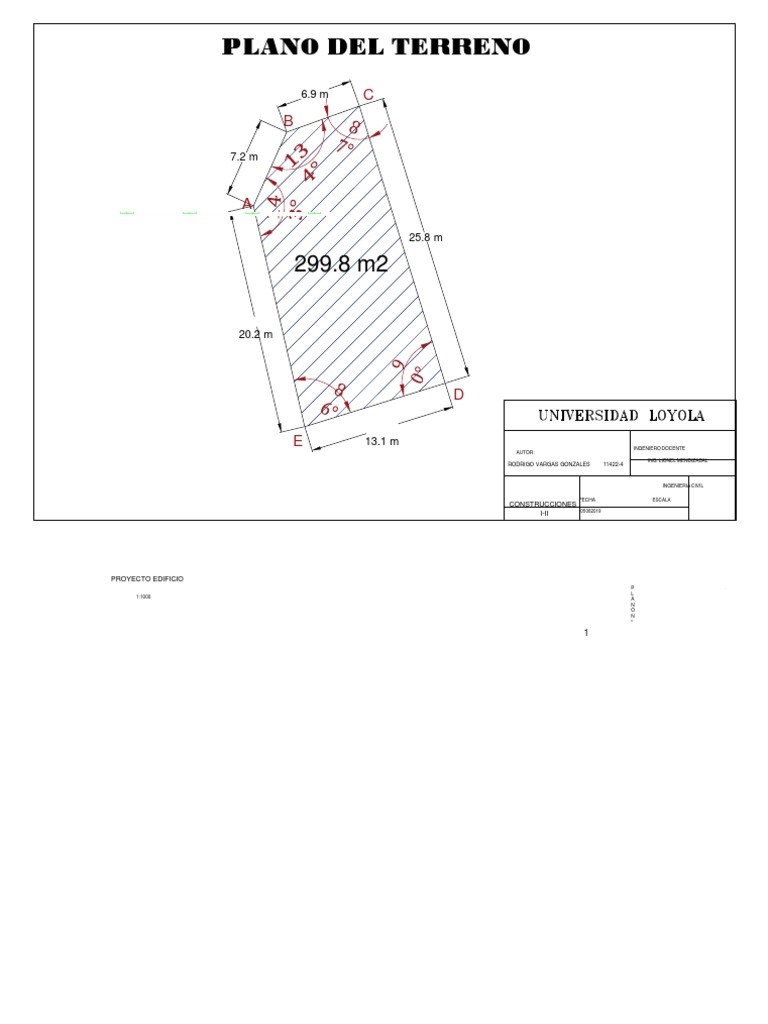 Plano de Terreno para Escrituras | PDF