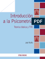 Muñiz Fernández, J. - Introducción A La Psicometría-Ediciones Pirámide (2018) PDF