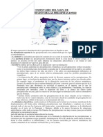 Comentario Del Mapa Distribución Precipitaciones