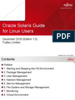 Oracle Solaris Guide For Linux Users: December 2016 (Edition 1.0) Fujitsu Limited