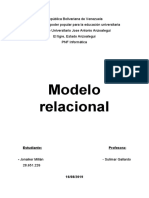 Modelo de Base de Datos Relacional