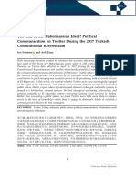 The End of The Habermassian Ideal? Political Communication On Twitter During The 2017 Turkish Constitutional Referendum