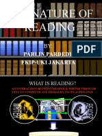 The Nature of Reading: Parlin Pardede Fkip-Uki Jakarta