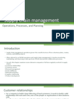 Supply Chain Management Operation