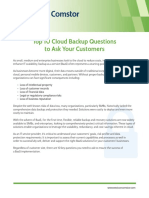 Westcon-Comstor Top 10 Cloud Backup Questions To Ask Your Customers