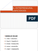 Personal Entrepreneurial Competencies