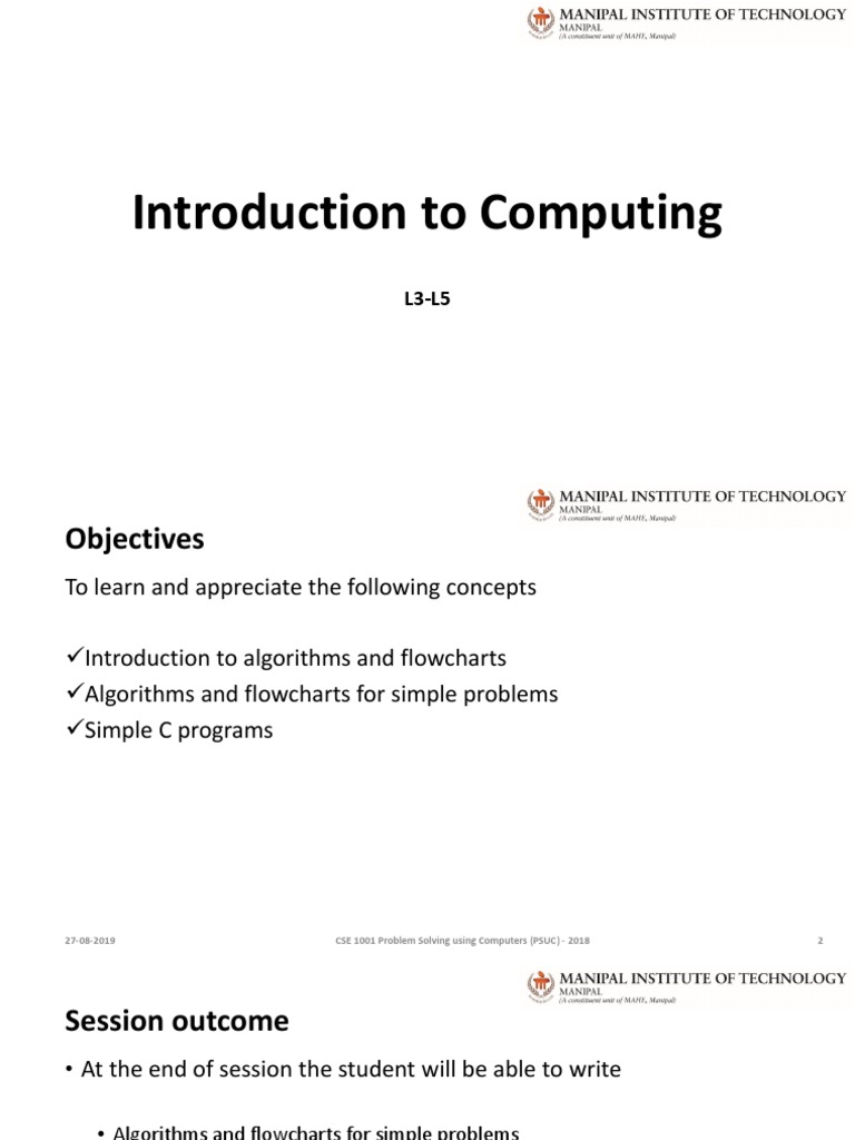 Algorithms and Flowcharts Overview | PDF | Algorithms | Areas Of ...