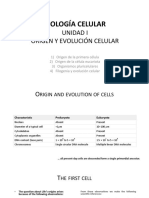 Origen y Evolución Celular - 2017-2