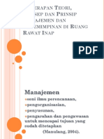 Penerapan Teori, Konsep Dan Prinsip Manajemen Dan