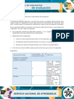 Diagnóstico Instrumentos de Evaluación.