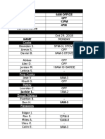 E-Sched Oct 29-November 4 2018