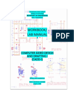 Workbook/ LAB Workbook/ Lab Manual: Computer Aided Design and Drafting I Computer Aided Design and Drafting I (CADD-I)