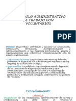 Protocolo Administrativo de Trabajo Con Voluntarios