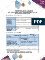 Guía de Actividades y Rúbrica de Evaluación - Pretarea - Reconocimiento y Presaberes