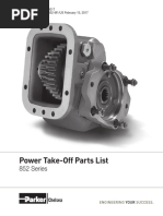 Power Take-Off Parts List: 852 Series