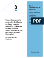 Perspectivas Sobre La Generación Distribuida Mediante Energías Renovables en America Latina y El Caribe