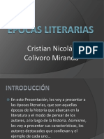 Épocas Literarias -  Momentos.pptx