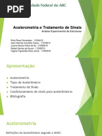 Acelerometria e Tratamento de Sinais