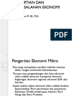 1. Pengertian Dan Permasalahan Ekonomi Mikro (1)