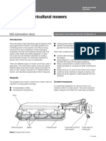 Safe Use of Agricultural Mowers: HSE Information Sheet