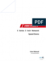 E Series 5 Inch Network Speed Dome: User Manual