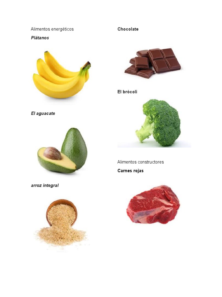 Alimentos Energéticos, Constructores, Reguladores