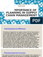 The Importance of Planning in Supply Chain Management