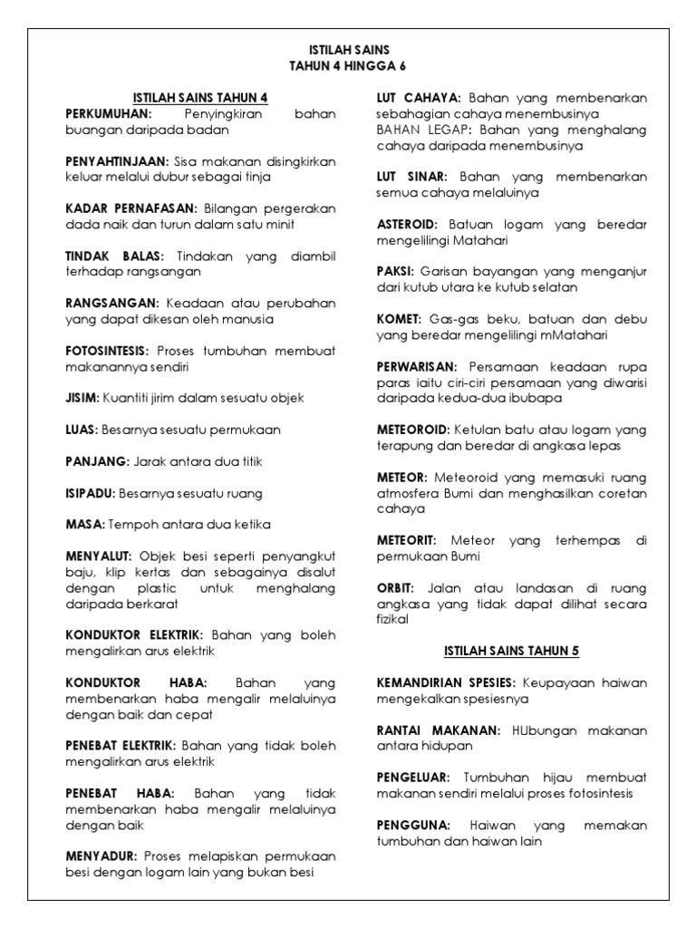 Istilah Sains  PDF