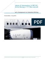 Dinesh B Analytical Writing Assignment - Boeing 737 Max Crash