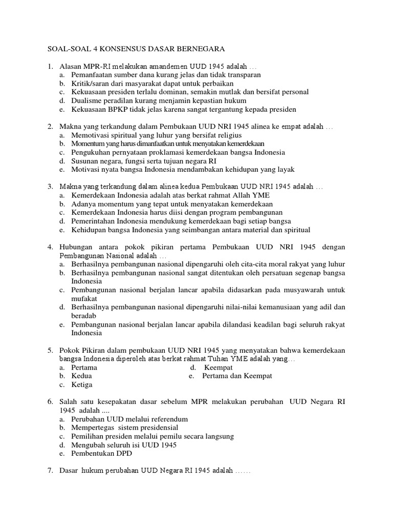 Soal Konsensus 1
