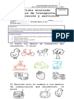 Ficha Evaluada Medios de Comunicación, Transporte y Servicios