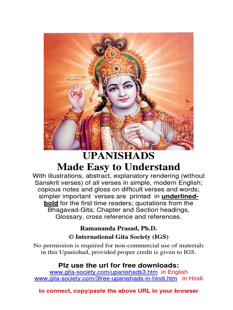 Upanishads Made Easy To Understand: PLZ Use The Url For Free Downloads ...