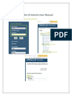 User Manual For COI Reporting Tool