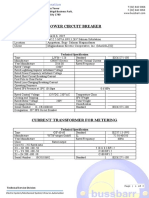 Bussbarr Corp Power Circuit Breaker Specs